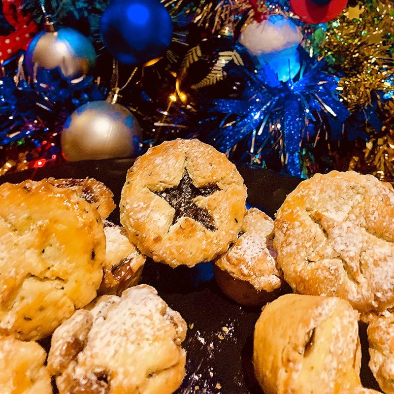 Christmas Mince Pies with Hemp Pastry