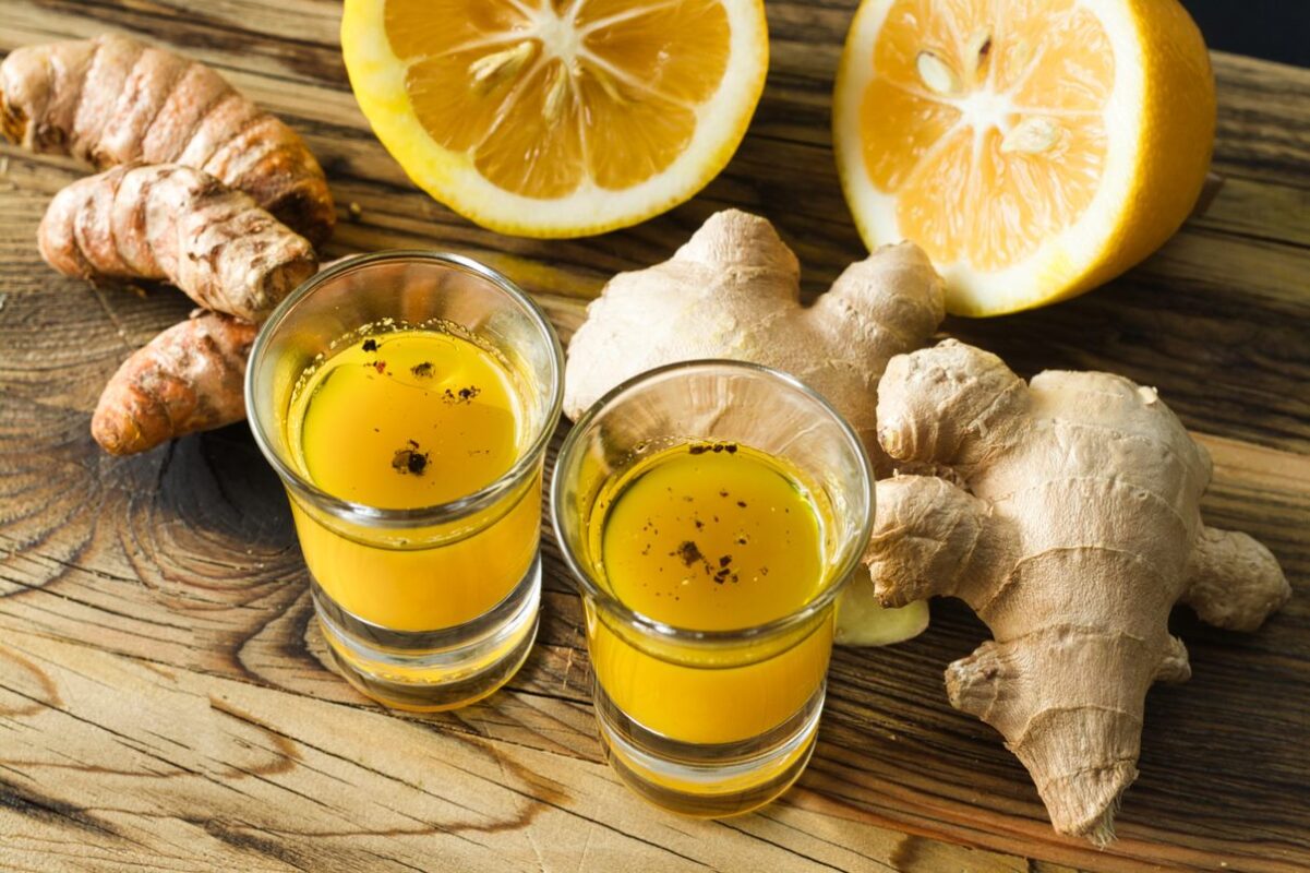 Lemon and Ginger Immunity Booster Shots