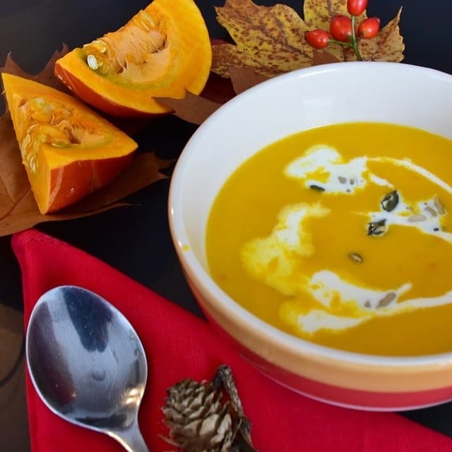 Thai Pumpkin Soup with Hemp Seed Oil