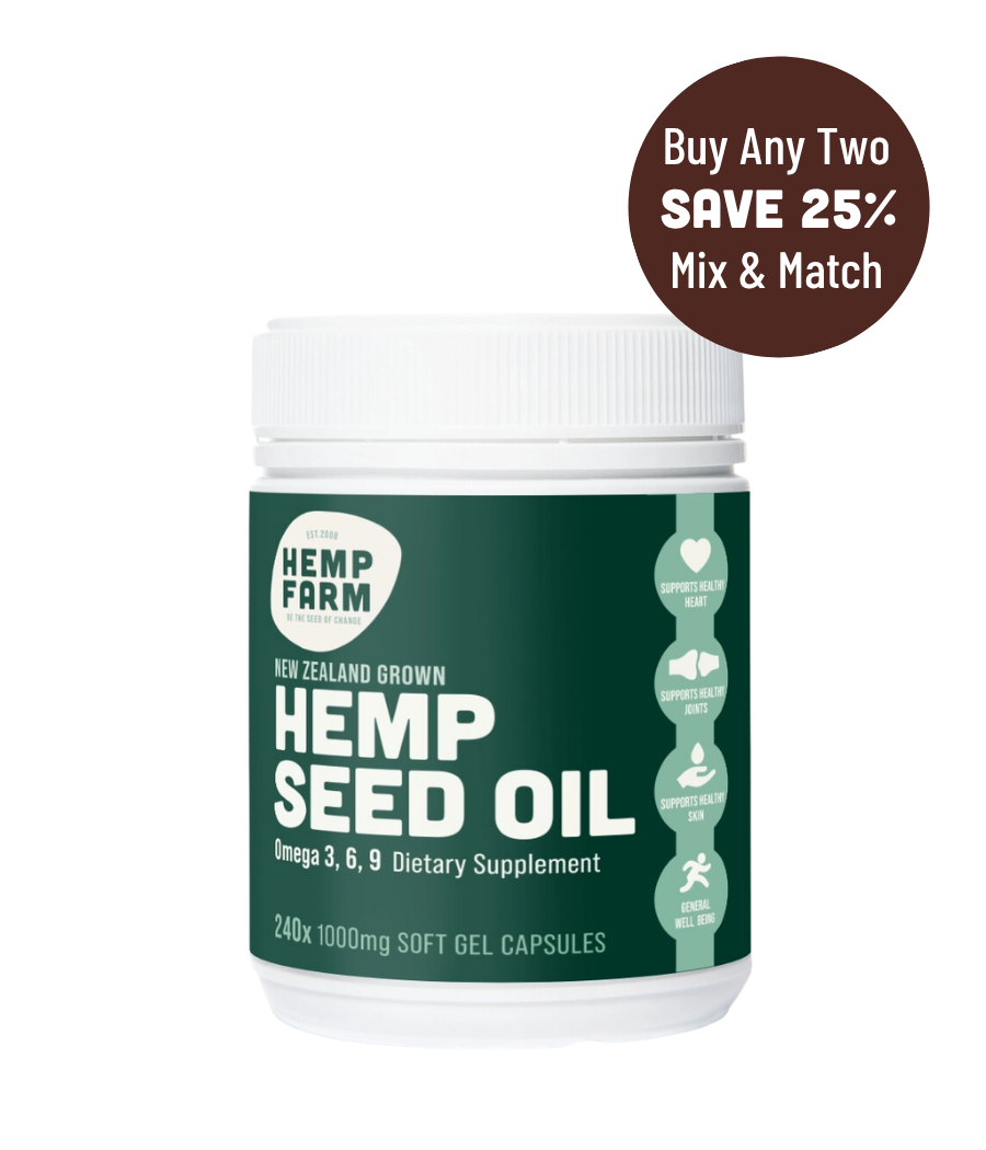 25% OFF HEMP SEED OIL CAPSULES SPECIAL